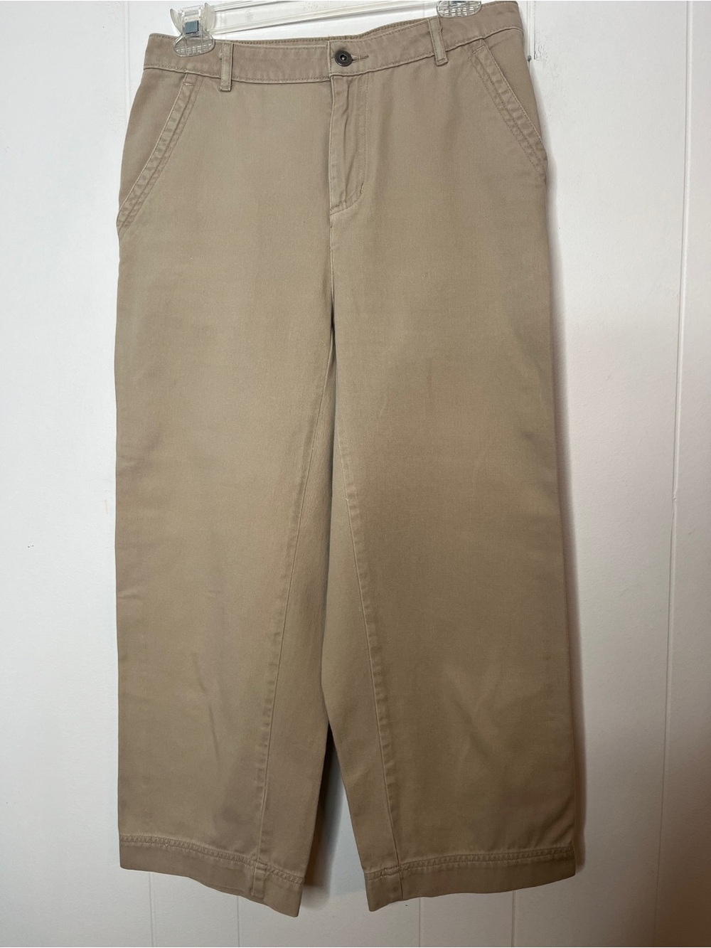 Liz Claiborne Wide Leg 100% Cotton Ankle Pants Size 6